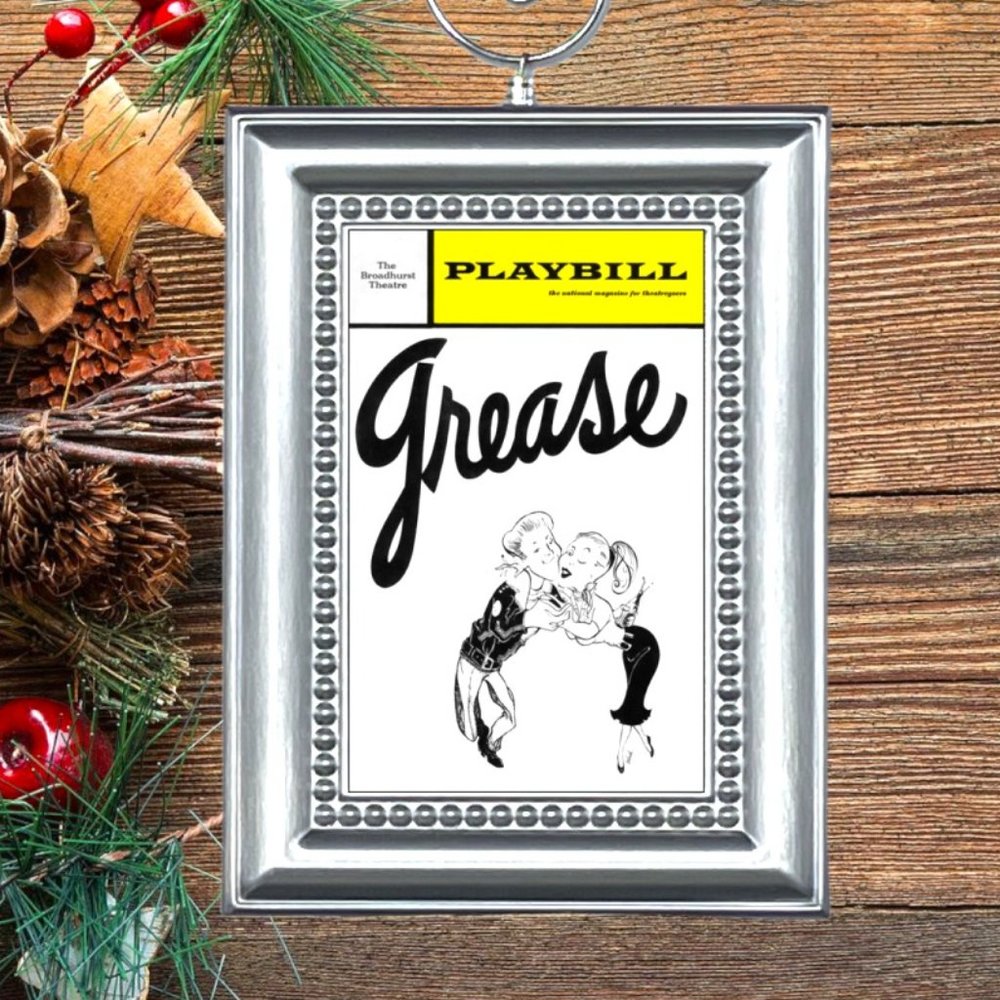 Grease Broadway Musical Playbill‎ Christmas Tree Ornament